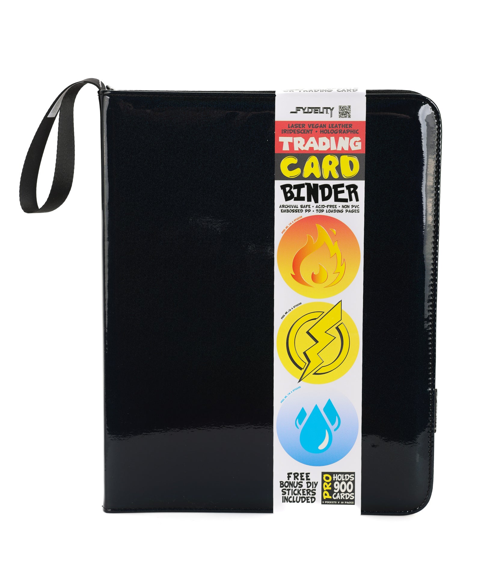 Trading Card Binder | Max (900pcs) | Laser Black Fydelity Trading Card Binder | Max (900pcs) | Laser Black Fydelity