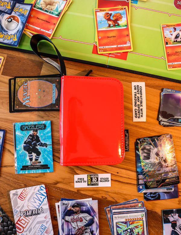 Trading Card Binder | Battle (80pcs) | Patent Red
