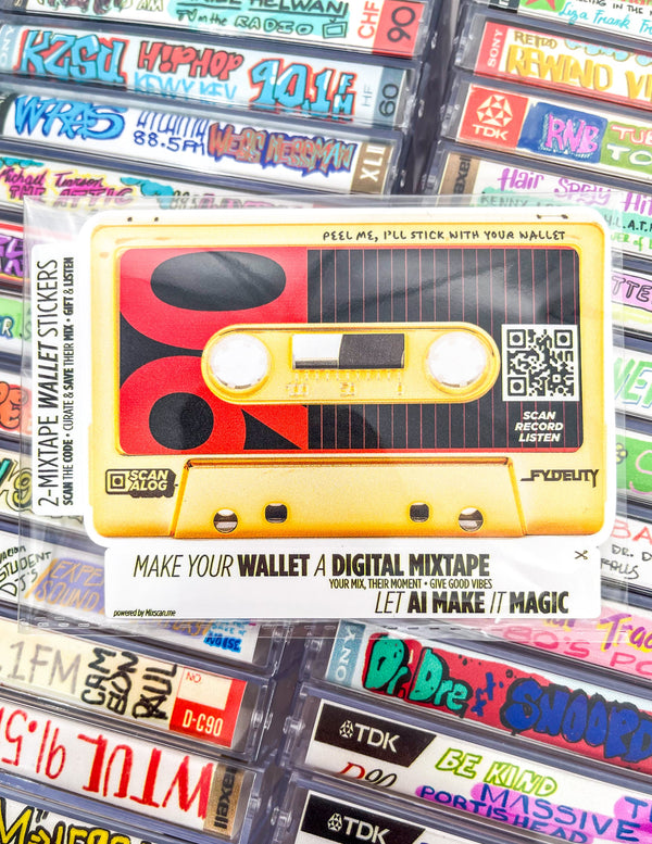 Add a Digital Mixtape to Your Cassette Wallet | Sticker |