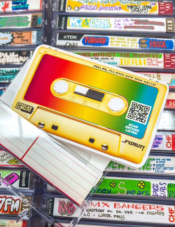 Add a Digital Mixtape to Your Cassette Wallet | Sticker |