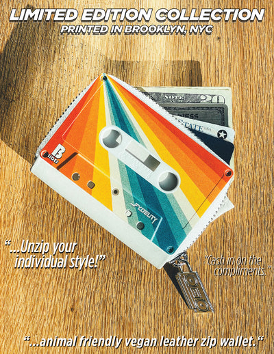 FYDELITY Retro Rainbow Cassette Wallet