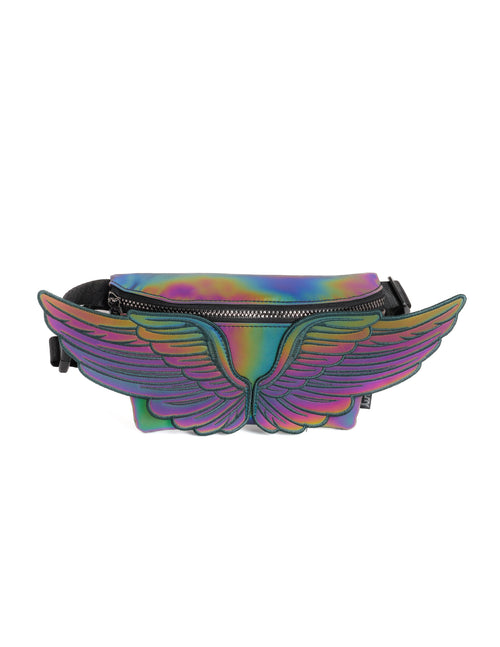 Fidelity Purple Holographic Wing Sling Back Backpack WING – Fydelity main image 2