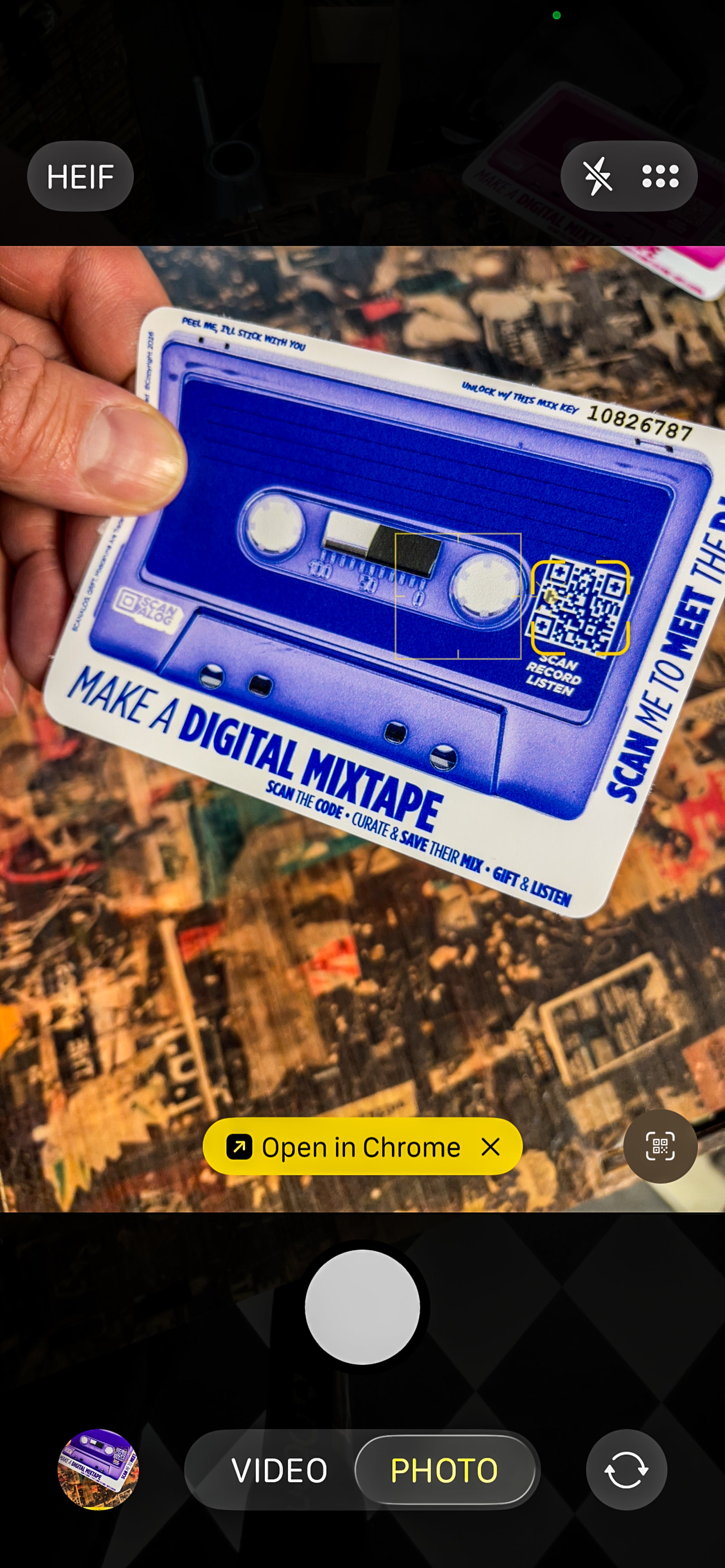 12305: Scanalog- Make-A-Digital Mixtape Sticker: Blue – Fydelity