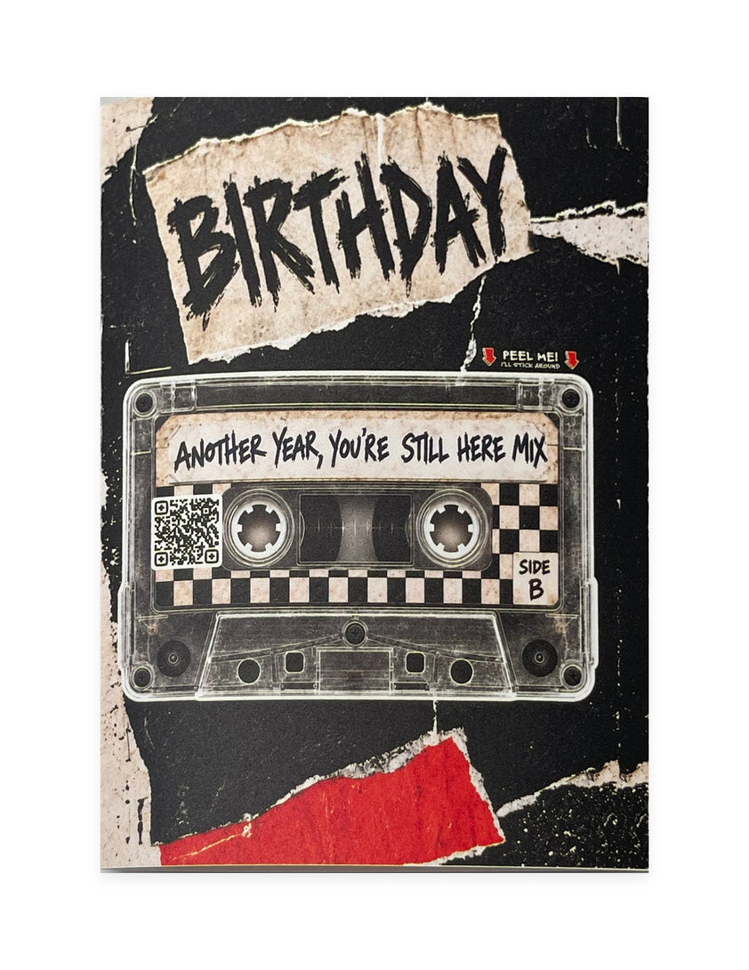 Another Year, Still Here Mixscan.me Experience Card: peel off the cassette sticker and keep your mix close. Silent short clip.