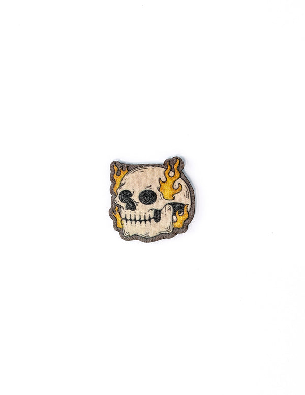 Pin | woo_D | Flaming Skull