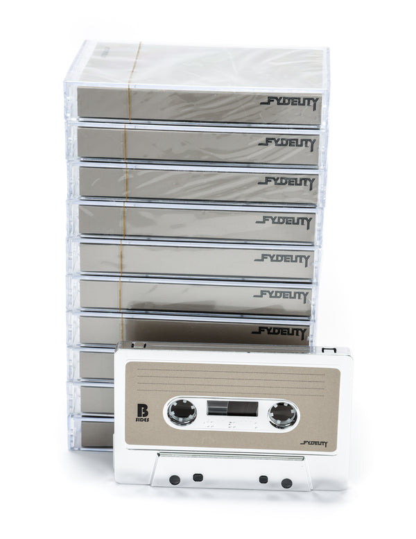 Cassette Tapes | Blank 60 Min 10-Pack | Silver CHROME