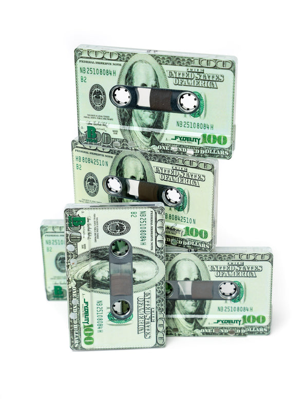 Cassette Tapes | Blank 60 Min 5-Pack | Benjamins $100