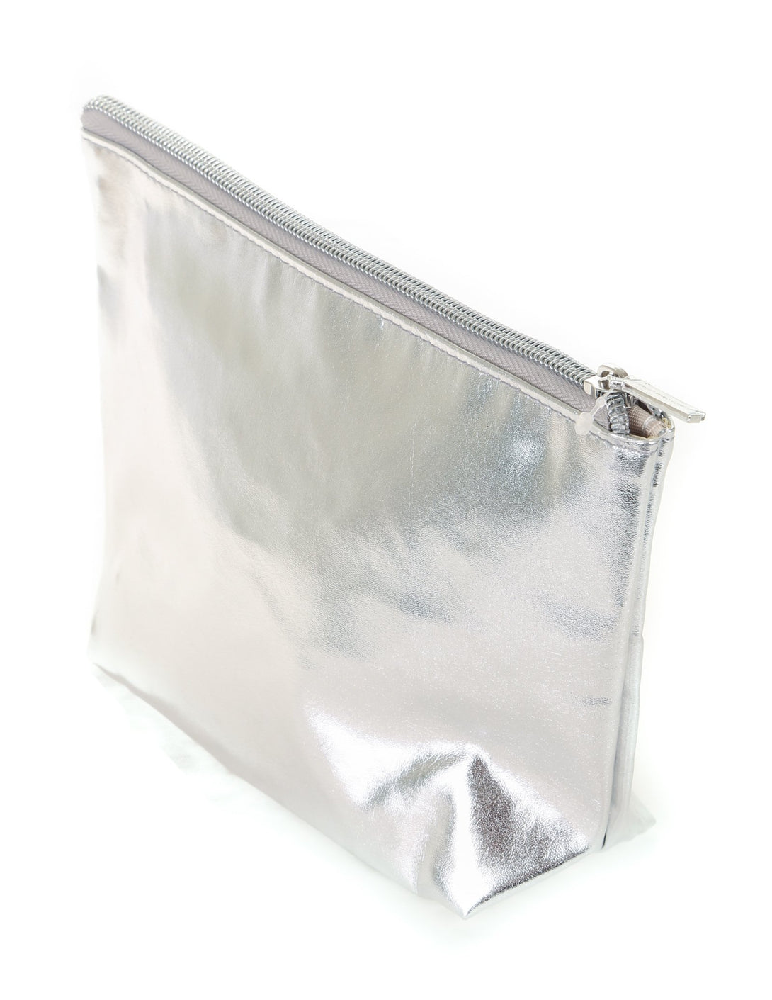 83502: Zip Pouch: METALLIC Silver
