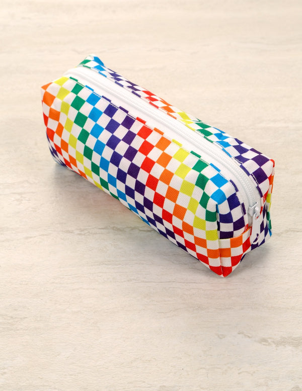 83654: Pencil Pouch: PRIDE INDY Check Rainbow