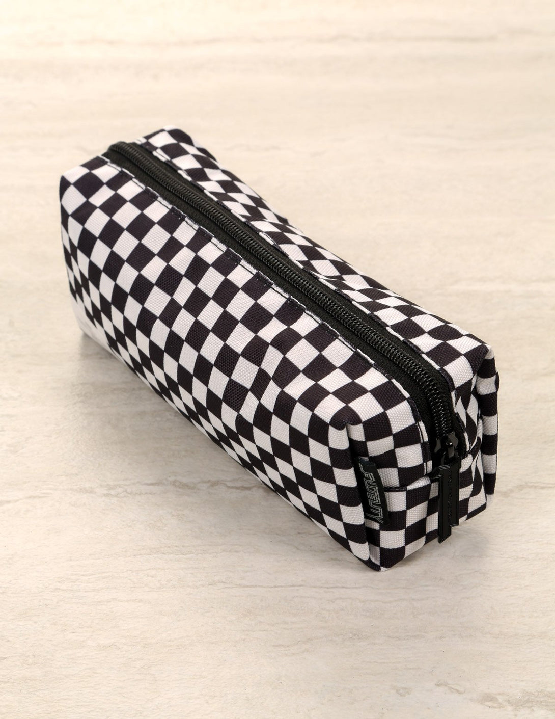 83655: Pencil Pouch: INDY Check Black