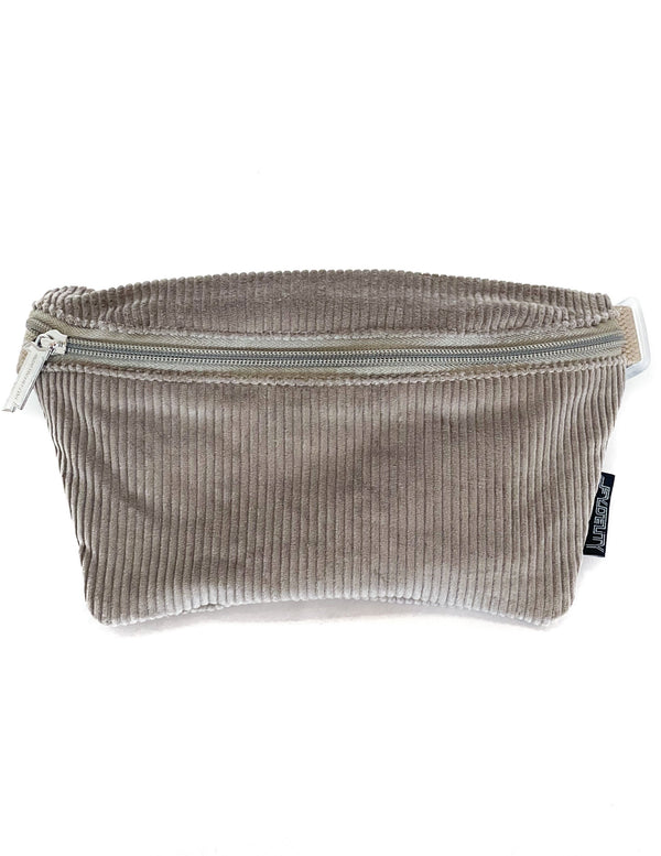 83755: Fanny Pack |Ultra-Slim| Corduroy Grey