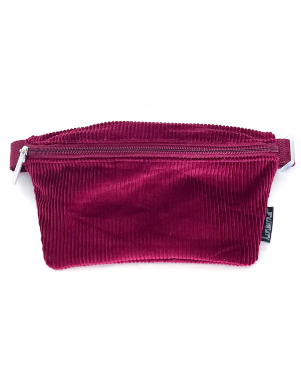 83756: Fanny Pack |Ultra-Slim| Corduroy Burgundy