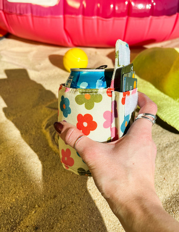 Külwap Can Cooler Wrap Wallet  | Recycled rPET | Multi Poppy