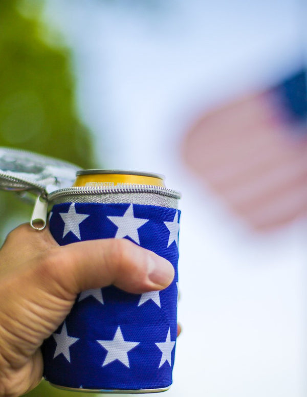 88014: Sidekick Koolzie |Insulated Single Can Drink Cooler Cozy |Blue Star