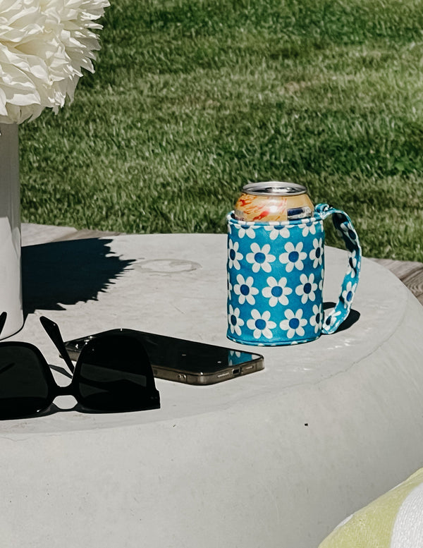 Külzee Can Handle Cooler | Recycled rPET | Blue Daisy