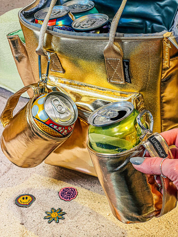 Külzee Can Handle Cooler | Vegan Leather | Gold