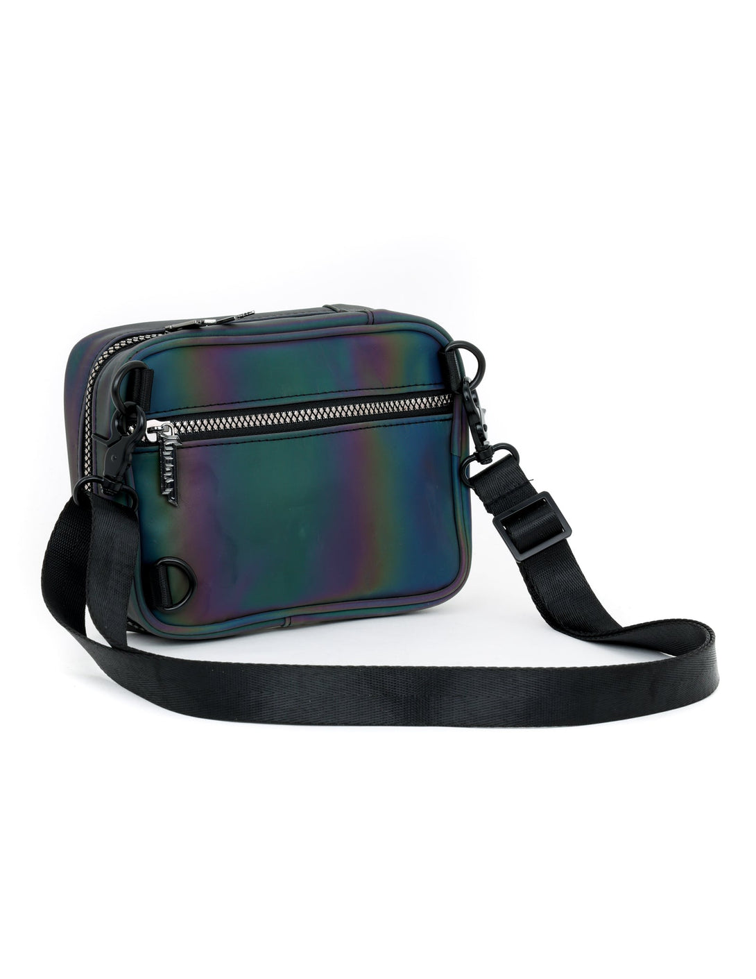 88841: Sidekick |Festival Crossbody Sling Bag | REFLECTIVE Rainbow