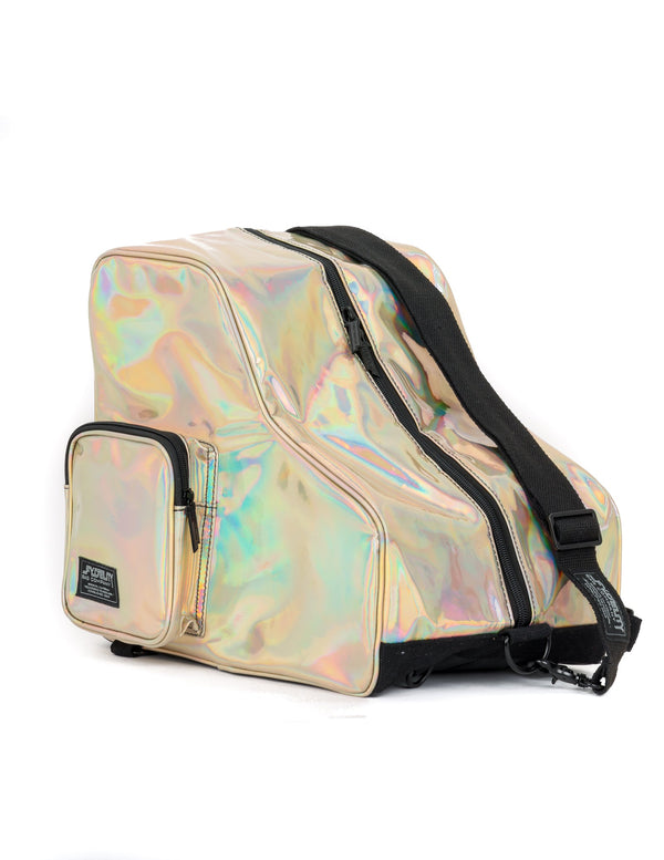 98152: Freewheelin' Roller Skate Bag Pack- Laser Rose Gold
