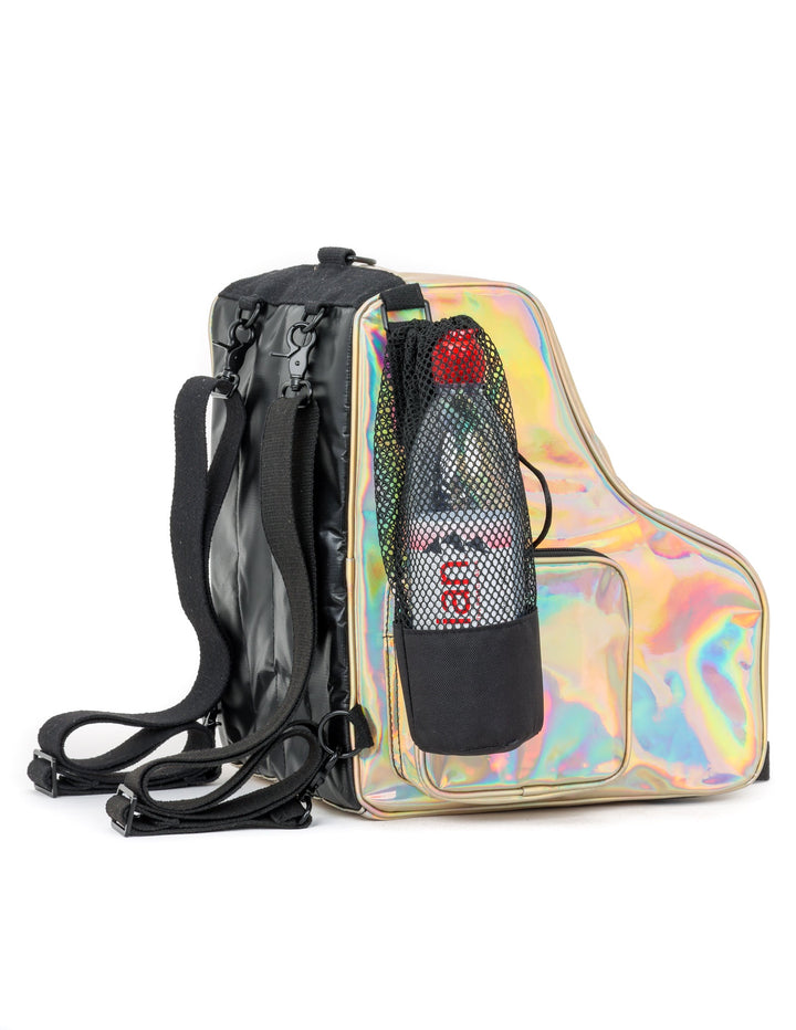98152: Freewheelin' Roller Skate Bag Pack- Laser Rose Gold